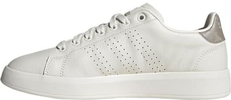 Adidas Advantage Premium Leather Shoes, Sneakers Donna, Chalk White Chalk White Champagne Met, 40 EU