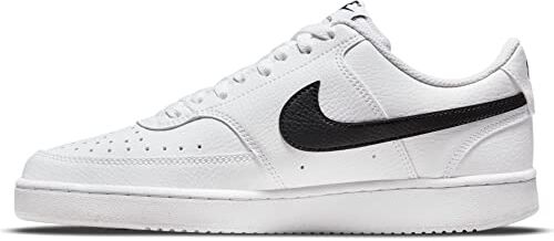 Nike Court Vision Low Next Nature, Scarpe Donna, White Black, 37.5 EU