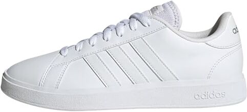 Adidas Grand Court Td Lifestyle Court Casual Shoes, Sneakers Donna, Ftwr White Ftwr White Matte Silver, 38 2/3 EU