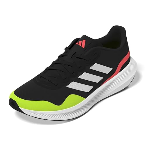 Adidas Runfalcon 3.0 TR, Shoes-Low (Non Football) Uomo, Core Black/Ftwr White/Bright Red, 41 1/3 EU