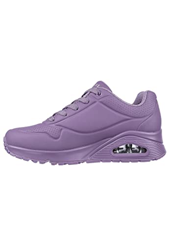 Skechers Uno Stand On Air, Sneaker Donna, Purple Durabuck Mesh, 37.5 EU