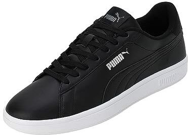 Puma Unisex Smash 3.0 L Scarpe da ginnastica,  Black  Black  White, 40.5 EU