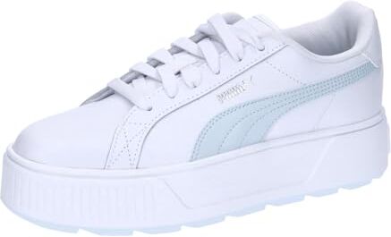 Puma Women Karmen L Scarpe da ginnastica, White Dewdrop Silver Blue Metallic, 42.5 EU