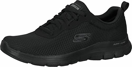 Skechers Flex Appeal 4.0 Brilliant View, Scarpe da ginnastica Donna, Black Mesh/Trim, 36.5 EU