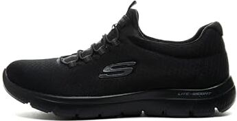 Skechers Summits, Scarpe da Ginnastica Donna, Nero, 37.5 EU