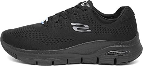 Skechers Arch Fit Big Appeal, Scarpe da Ginnastica Donna, Nero Black Mesh Trim, 38.5 EU