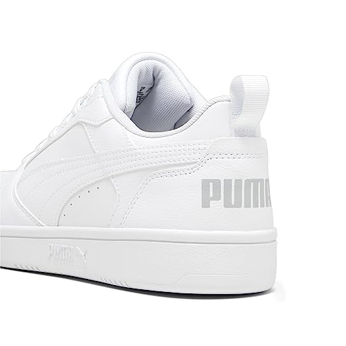 Puma Unisex Rebound V6 Low Scarpe da ginnastica,  White Cool Light Gray, 45 EU