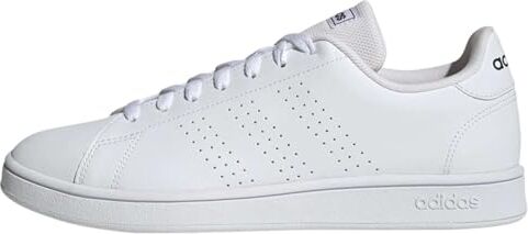 Adidas Advantage Base Court Lifestyle Shoes, Sneaker Uomo, Bianco Ftwr White Ftwr White Shadow Navy, 39 1/3 EU