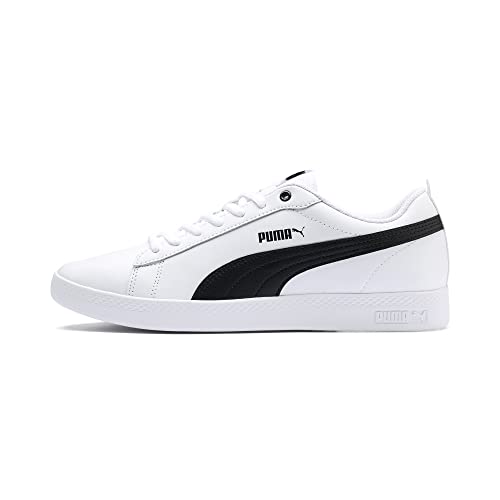 Puma Smash Wns V2 L, Sneaker Donna, Bianco (White Black), 40.5 EU