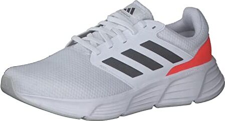 Adidas Galaxy 6 , Sneakers Uomo, Ftwr White/Grey Five/Solar Red, 42 EU