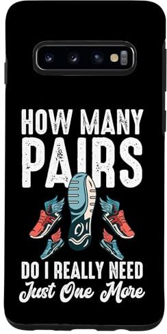 Funny Marathon Running Apparel & Gifts Co Custodia per Galaxy S10 Just One More Scarpe da corsa retrò divertenti per maratona