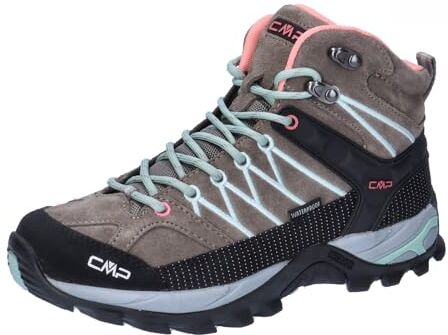 CMP Rigel Mid Wmn Trekking Shoes Wp, Scarpe da trekking Donna, Deserto Jade, 36 EU