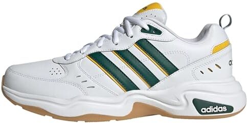 Adidas Strutter Shoes, Sneaker Uomo, Ftwr White Collegiate Green Bold Gold, 39 1/3 EU