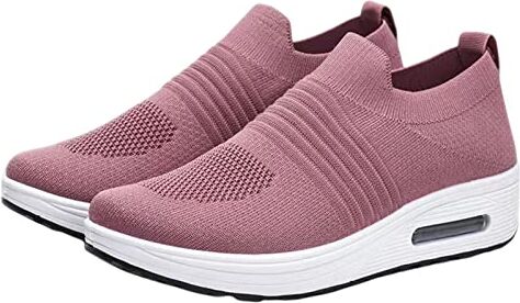 Dirfuny Scarpe da passeggio da donna Slip-On Mesh Traspirante Leggero Casual Sneakers per Lavoro Palestra Corsa Scarpe da allenamento