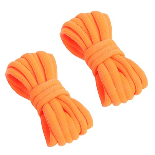 VSUDO 80 cm Lacci Arancione Ovali per Scarpe Sneaker, Orange Oval Sport Laces, Lacci Arancione per Scarpe da Corsa, Stringhe per Scarpe Arancione per Donna o Uomo (1 Paio-Arancione-080cm)