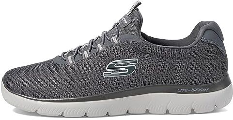 Skechers Summits, Scarpe da Ginnastica Donna, Charcoal Mesh Trim, 41.5 EU