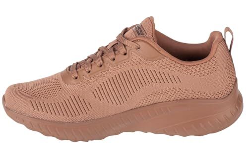Skechers Bobs Squad Chaos Face Off, Scarpe sportive Donna, Clay Engineered Knit, 39 EU