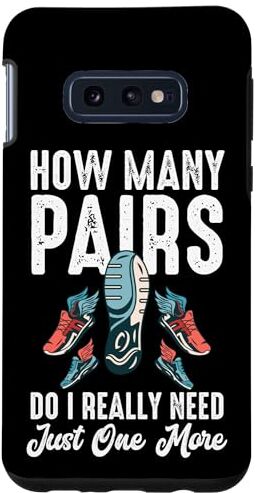 Funny Marathon Running Apparel & Gifts Co Custodia per Galaxy S10e Just One More Scarpe da corsa retrò divertenti per maratona