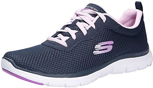 Skechers Flex Appeal 4.0 Brilliant View, Scarpe da ginnastica Donna, Navy, 40 EU