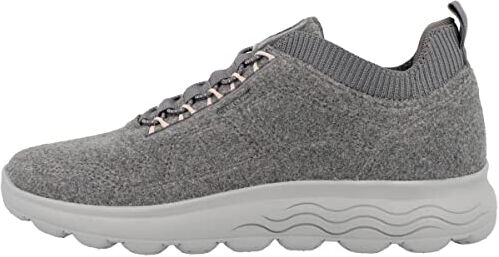 Geox D Spherica A, Sneakers Donna, Grigio (Anthracite), 40 EU