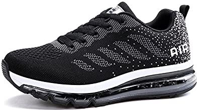 snugnap Scarpe Ginnastica Uomo Donna Running Corsa Basse Sportive Leggere Comode Sneakers Fitness Tennis Interior Casual all'Aperto Nero Bianche Blu 833BlackWhite-37