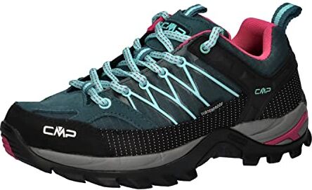 CMP RIGEL LOW WMN TREKKING SHOE WP, Scarpe da Trekking Donna, Deep Lake-Acqua, 36 EU