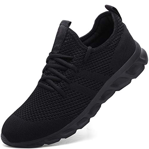 Damyuan Donna Scarpe da Running Ginnastica Camminata Sportive Trekking Tennis Trail Jogging Palestra Mesh Basket Sport Outdoor Fitness Sport Platform Sneakers Nero 40 EU