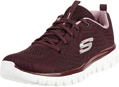 Skechers Graceful Get Connected, Scarpe da ginnastica Donna, Granata, 40 EU