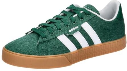 Adidas Daily 3.0 Shoes, Scarpe Uomo, Collegiate Green Ftwr White Gum10, 40 2/3 EU