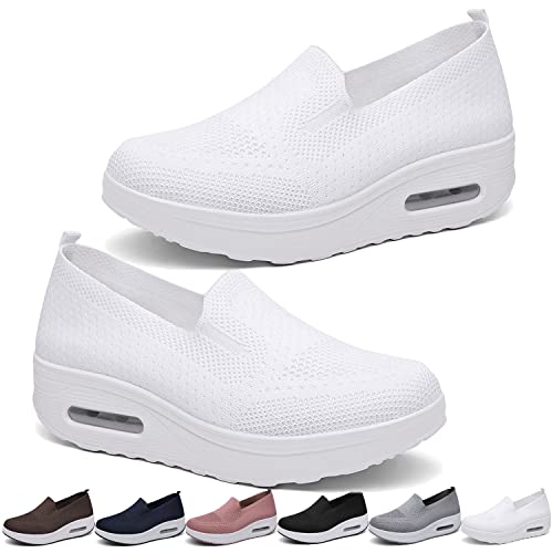 CLYQUE Orthopedic Sneaker for Women, Scarpe Donna Orthopedic Sneaker, Scarpe Traspiranti e Casual con Cuscino d'Aria Scarpe Ortopediche Antiscivolo per Cuscino d'Aria Scarpe da Passeggio Slip-on