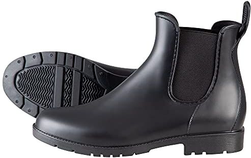 PFIFF Jodhpur Stivaletti da equitazione da donna, in PVC, nero, 42