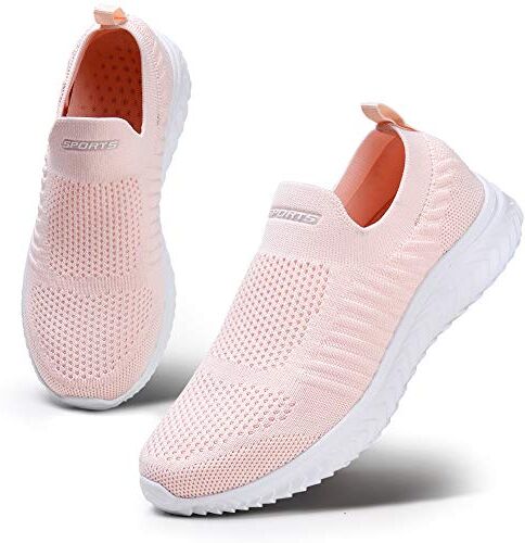 HKR Scarpe Running Donna Moda Leggero Camminata Corsa Fitness Gym Sneakers Traspirante Tennis Estive Primavera Rosa 41 EU