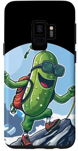 Funny hiking Pickle Outfit Custodia per Galaxy S9 Mountain Pickle per escursioni e trekking Uomo e Donna