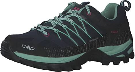 CMP RIGEL LOW WMN TREKKING SHOE WP, Scarpe da Trekking Donna, Blue-Acqua, 37 EU