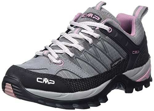 CMP RIGEL LOW WMN TREKKING SHOE WP, Scarpe da Trekking Donna, Cemento-Fard, 42 EU