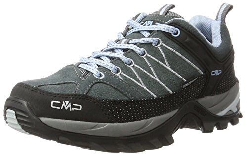 CMP Rigel Low Wmn Trekking Shoes Wp, Scarpe da Trekking Donna, Graffite Azzurro, 39 EU