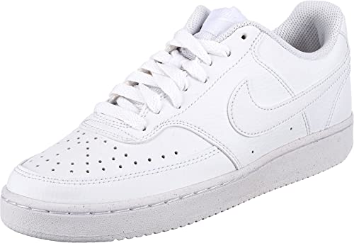 Nike W Court Vision Lo NN, Basso Donna, Summit White Cinnabar Volt White, 38.5 EU