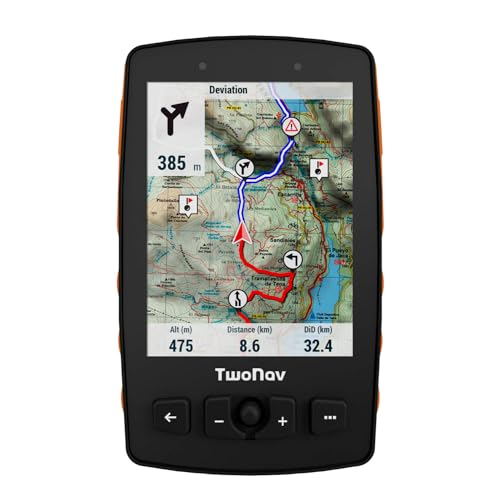 TwoNav Aventura 2 Plus + Pulsometro torace, GPS portatile con schermo wide da 3,7 pollici, pulsanti e joystick per alpinismo, trekking o escursionismo con carte incluse. Colore Verde