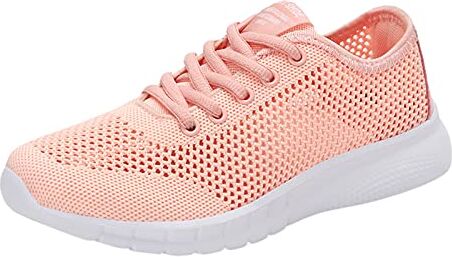 SZZY Scarpe da donna Coppie Traspiranti Sport Corsa Outdoor Scarpe Mesh Scarpe Sportive Donna (Rosa, 5,5)