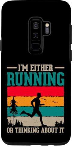 Regali per la corsa Abbigliamento da corsa Runner Custodia per Galaxy S9+ I'm Either Running Or Thinking About It