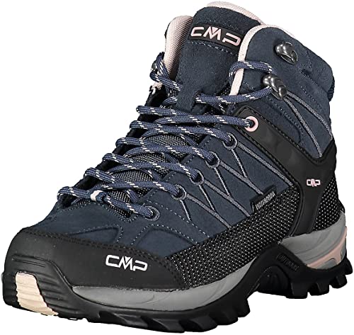 CMP Rigel Mid Wmn Trekking Shoes Wp, Scarpe da trekking Donna, Asphalt Antracite Rose, 37 EU