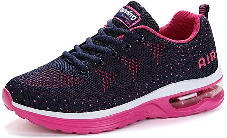 gojiang Scarpe da Ginnastica Uomo Donna Sportive Sneakers Running Basse Basket Sport Outdoor Fitness BluePink38