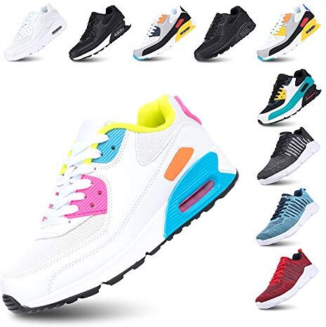 Hitmars Scarpe Running Uomo Donna Ginnastica Sneaker Leggere Traspirante Outdoor Sportive Calzature da Corsa Pallavolo Tennis Rosa 40