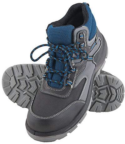 REIS BRCMAX BSG 45 Scarpa di Sicurezza, Nero-Grigio-Blu Navy, Taglia 45