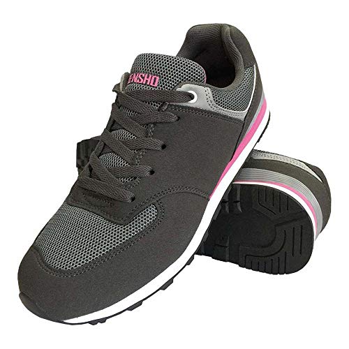 REIS Bslady_Spi40 Grensho Scarpe Sportive, Grigio/Rosa, 40