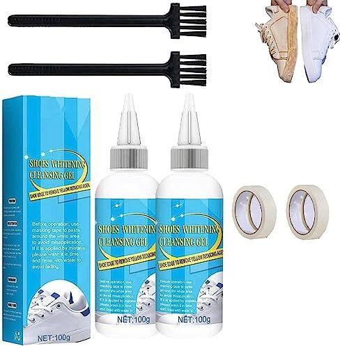 OBONG Fsyser Shoes Cleansing Gel Kit,Remove Yellow Dirt for Shoes,Shoe Free Cleaner,Shoe Stain Remover Whitener Colour Restore for Sneakers and Casual Shoes (2Pcs)