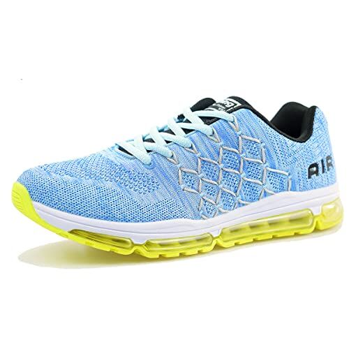 sotirsvs Uomo Donna Air Scarpe Running Sneakers da Ginnastica Corsa Casual da Fitness Scarpe da Tennis Jogging Sportive Blu 44 EU