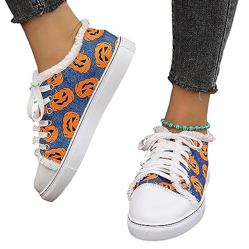 Wukesify Scarpe con stampa zucca Scarpe sportive da jogging per camminare Sneaker da corsa, scarpe casual traspiranti, scarpe sportive, scarpe alla moda da donna