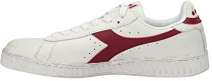 Diadora Game L Low Waxed, Sneaker Unisex Adulto, White Red, 41 EU