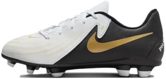 Nike Phantom Gx II Club, Scarpe da Calcio, White/Black/Mtlc Gold Coin, 38 EU